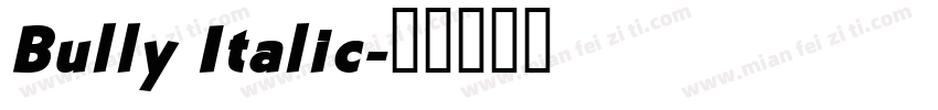 Bully Italic字体转换